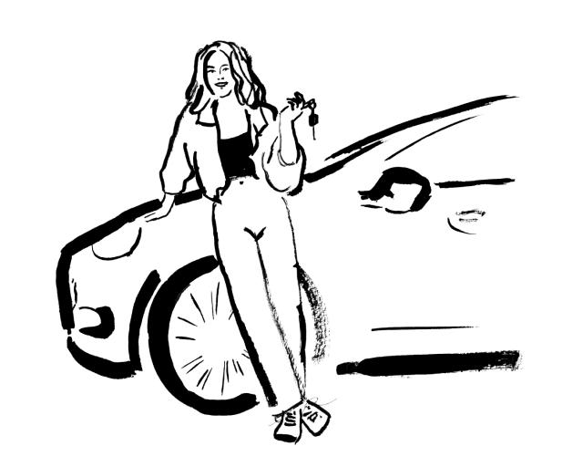 Illustration des Privatverkäufers
